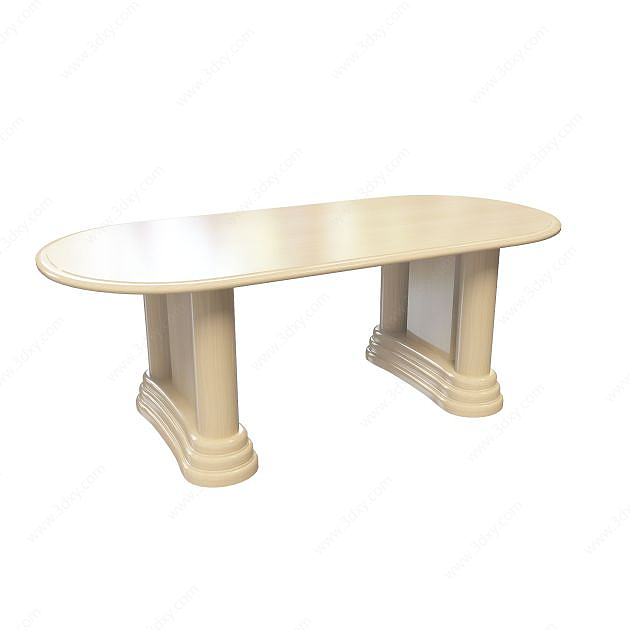 欧式休闲桌3D模型
