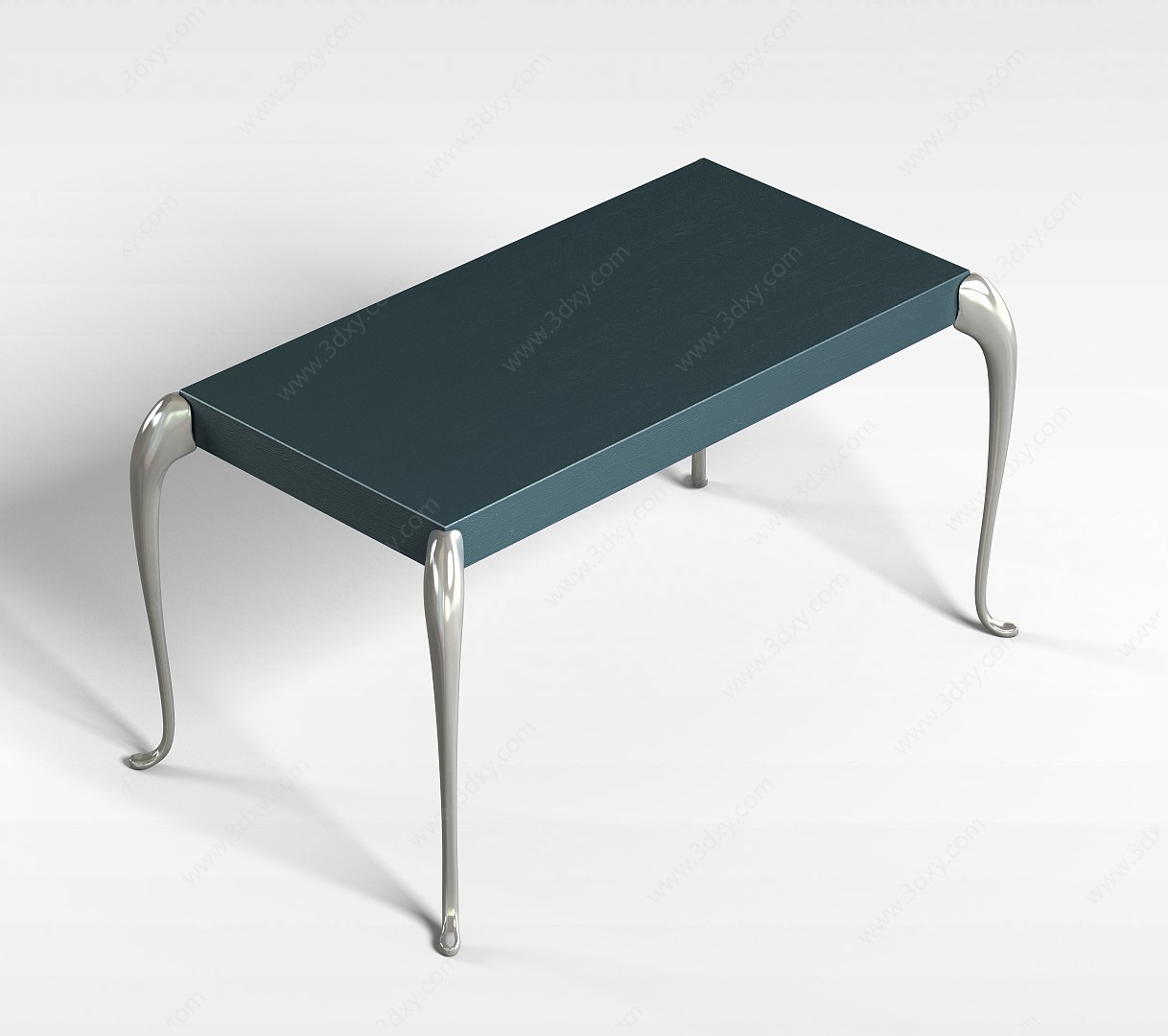 精致不锈钢腿桌3D模型