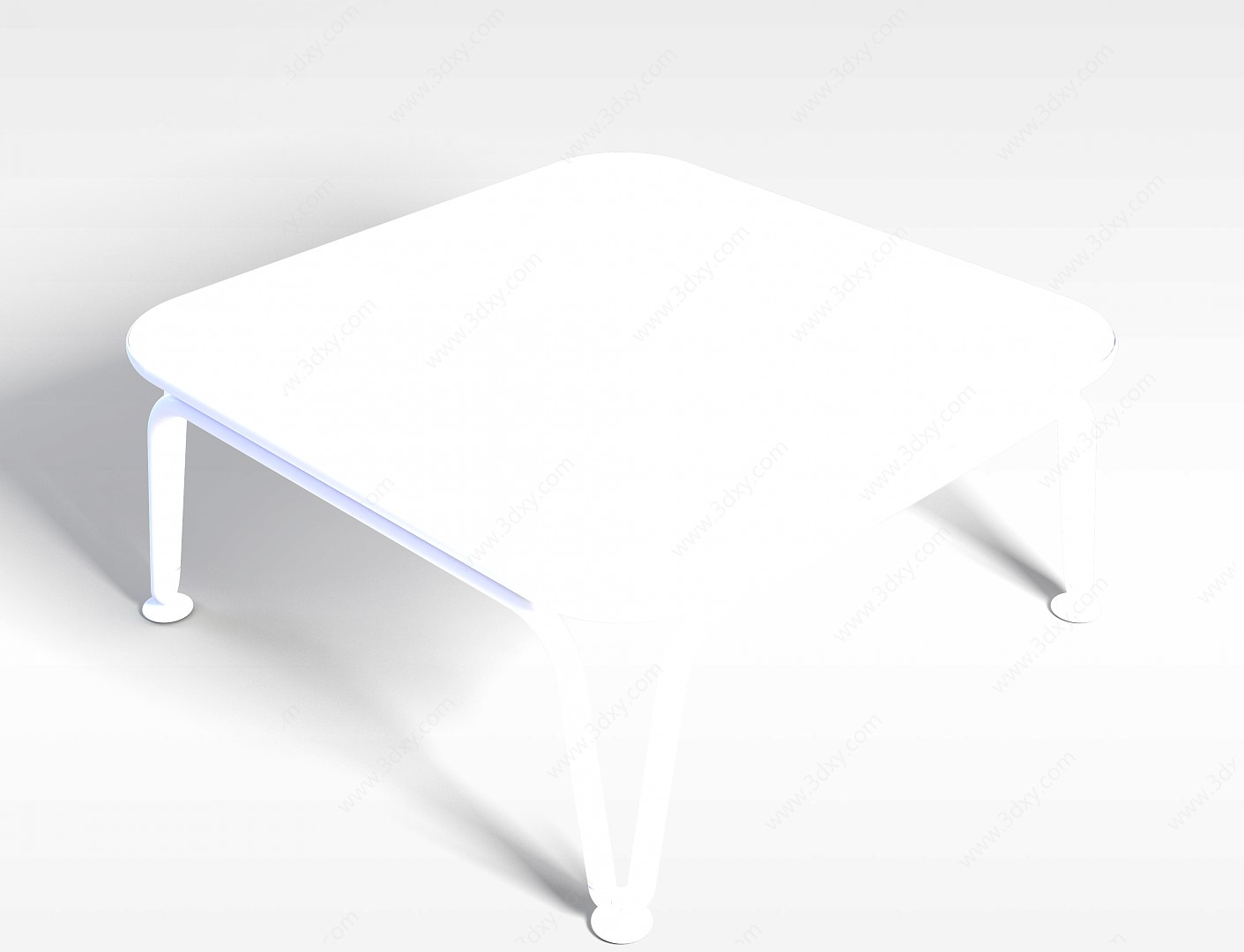 休闲方桌3D模型