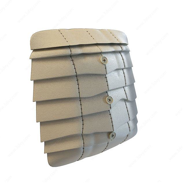 衣扣式抱枕3D模型