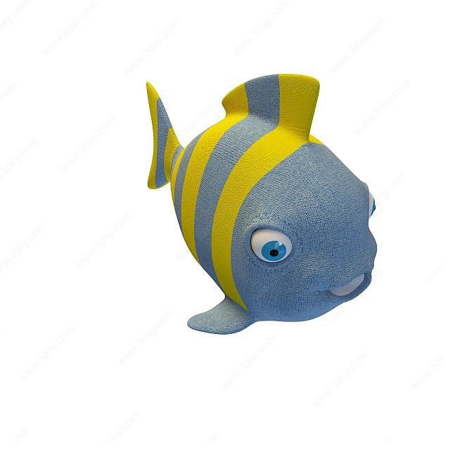 海鱼形抱枕3D模型