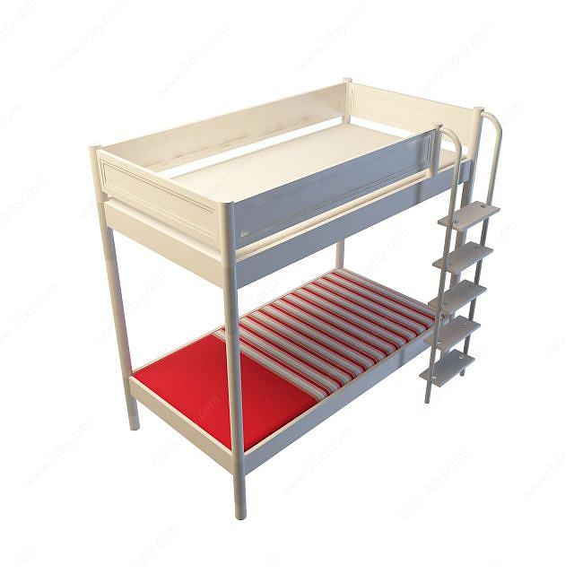 双层儿童床3D模型