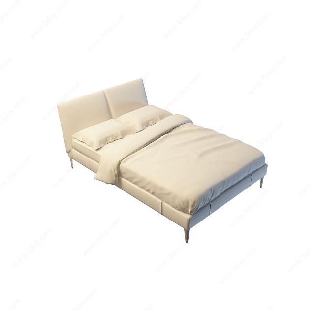 舒适大床3D模型