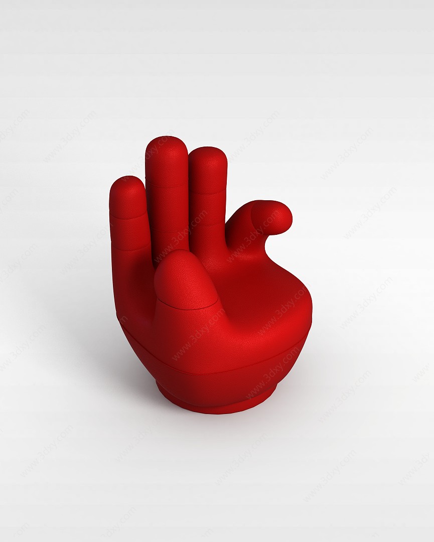 手指沙发3D模型