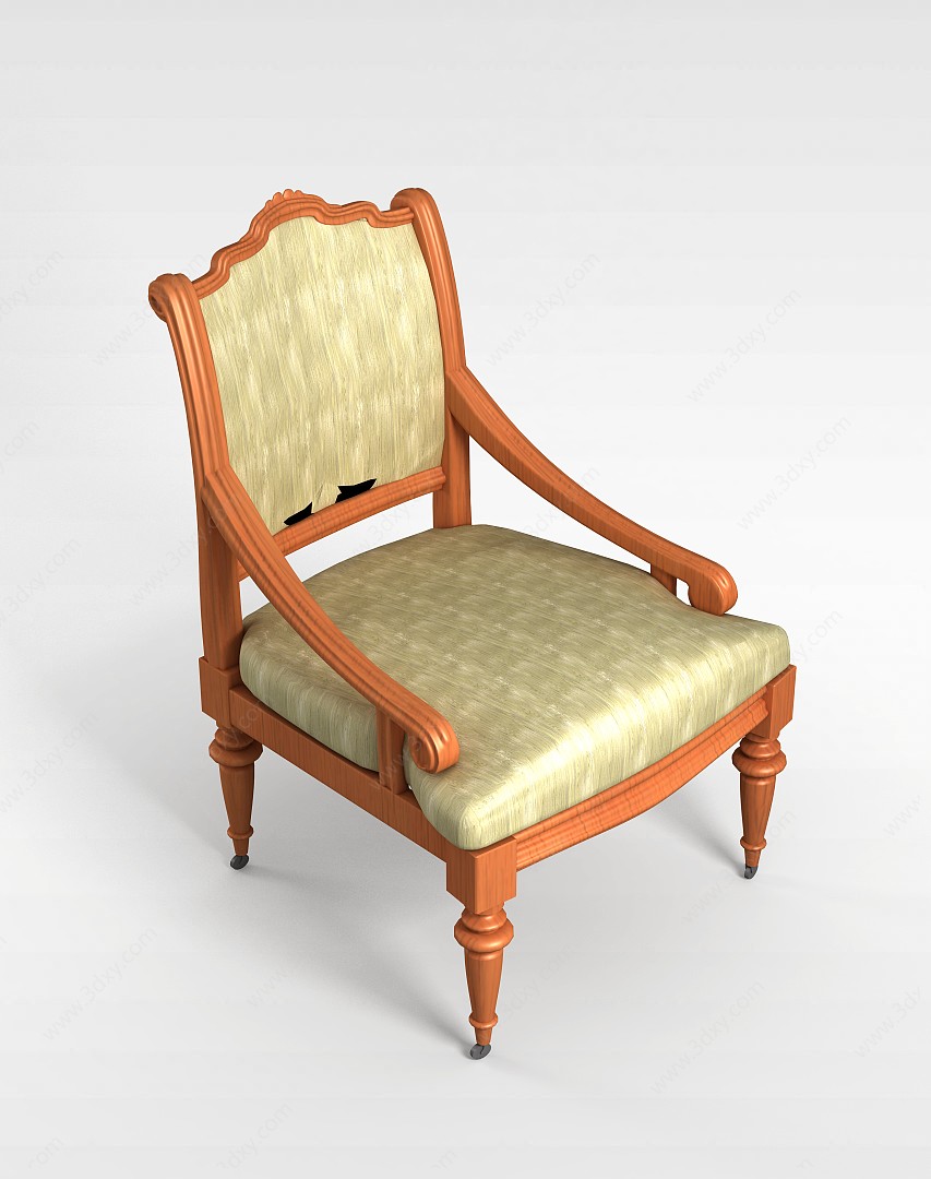 布艺软座椅3D模型
