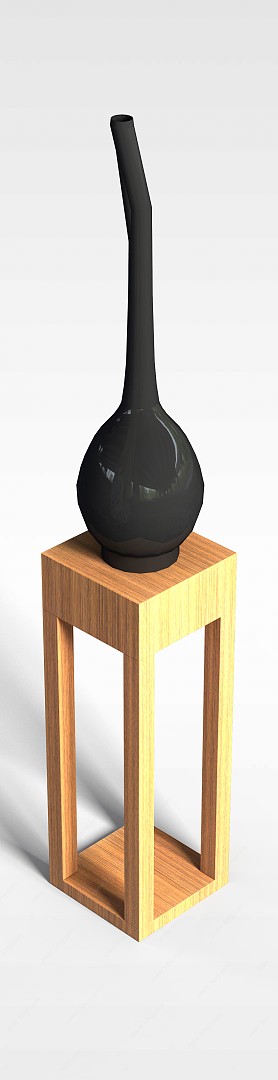 装饰花瓶装饰台3D模型