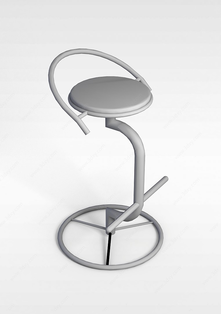 脚踏吧椅3D模型