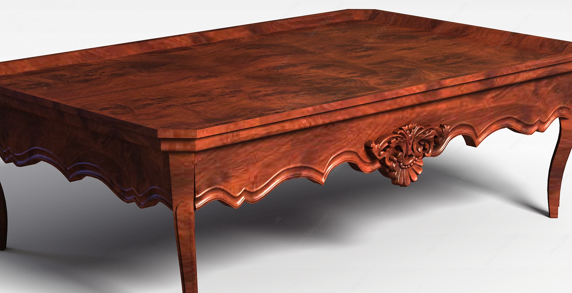 古典欧式实木桌3D模型