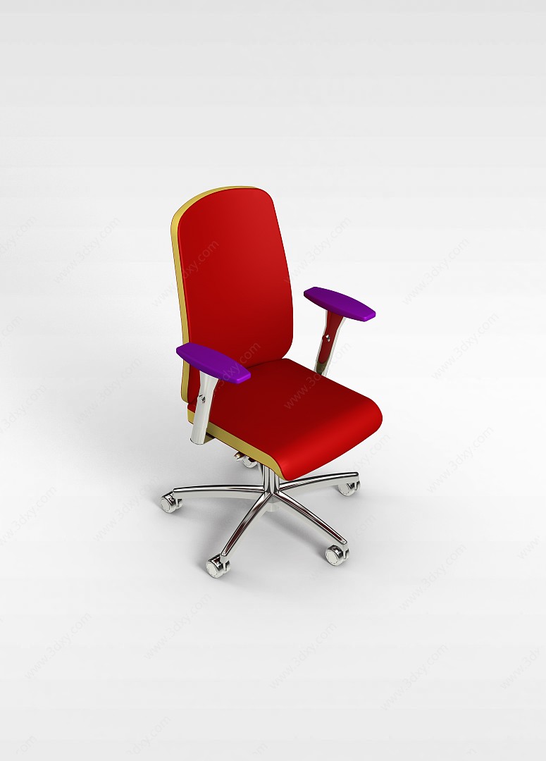 休闲办公转椅3D模型