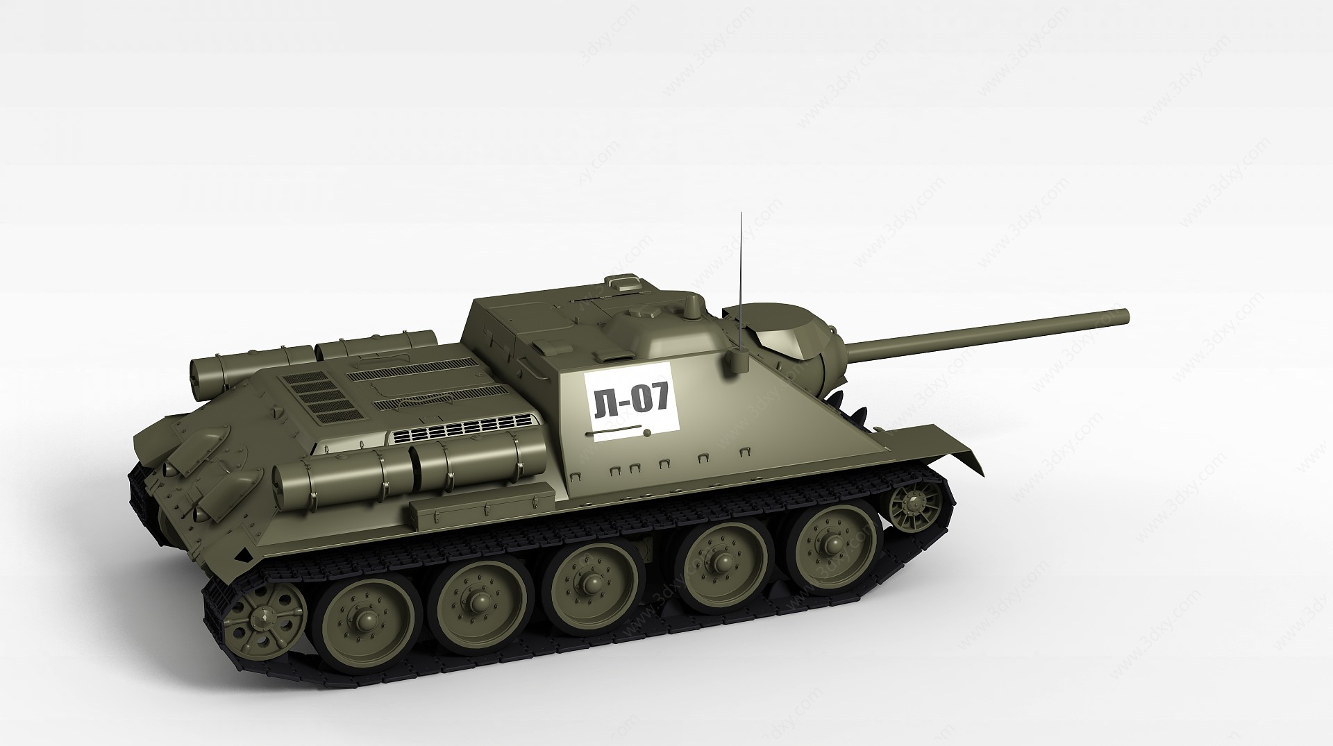 苏联SU-85坦克歼击车3D模型