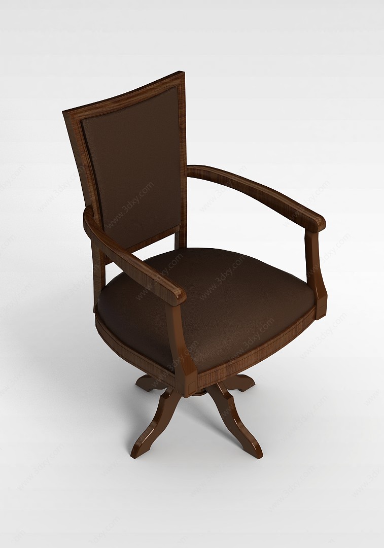 中式办公椅3D模型
