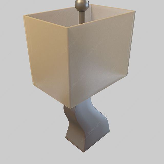 精品艺术台灯3D模型