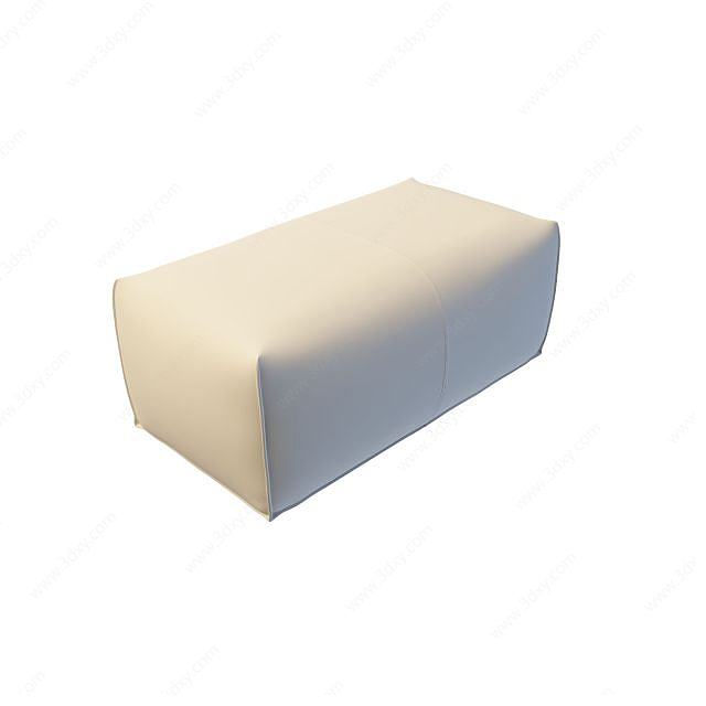 面包沙发凳3D模型