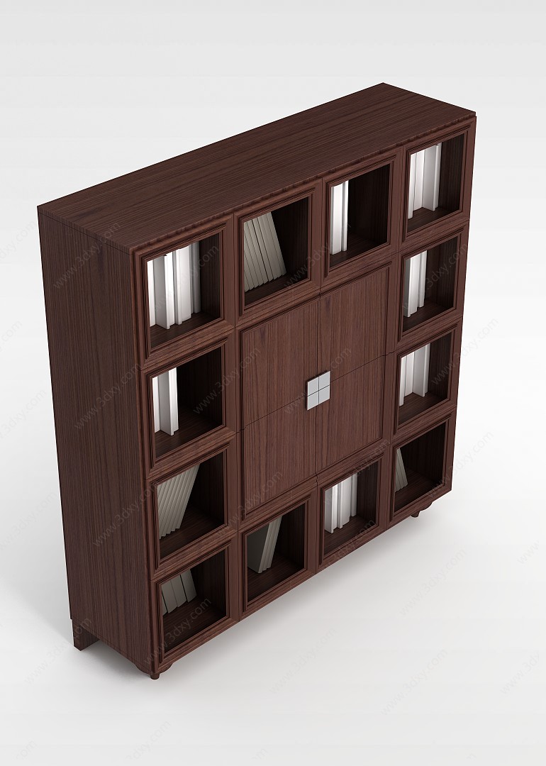 古典书柜3D模型