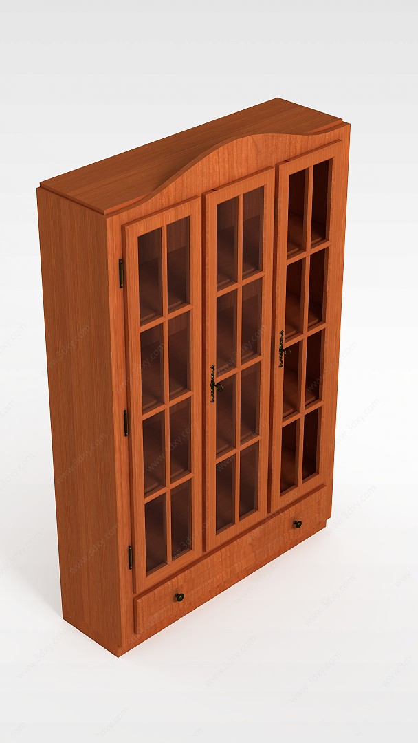 中式书柜3D模型