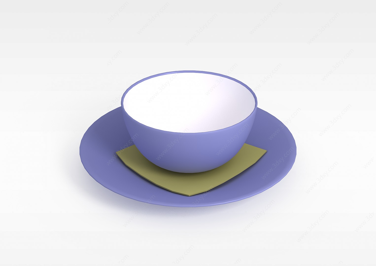 简约茶杯3D模型