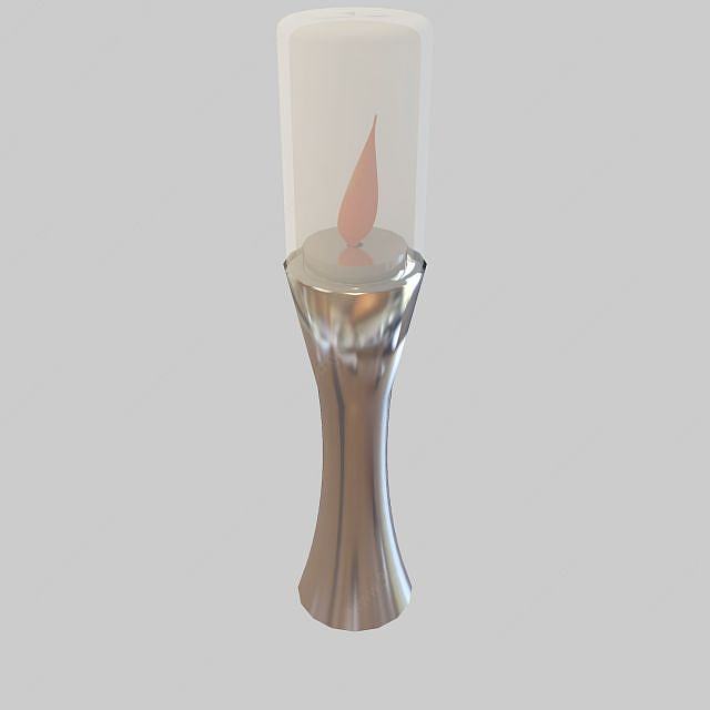 蜡烛台灯3D模型