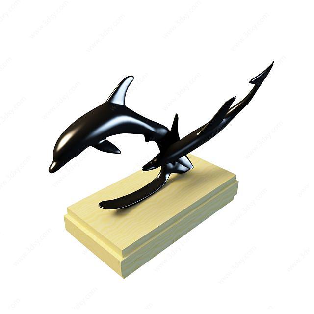海豚陈设品3D模型