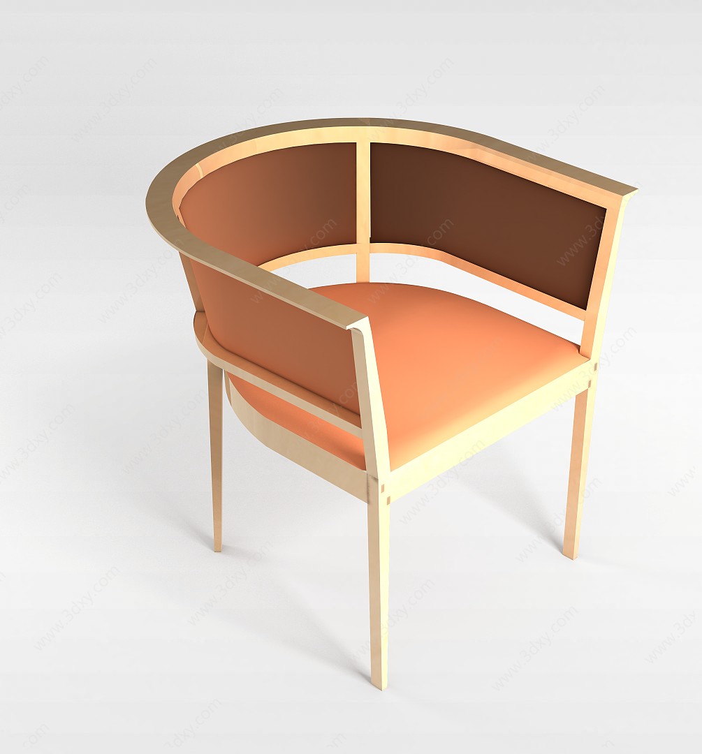 欧式休闲椅子3D模型