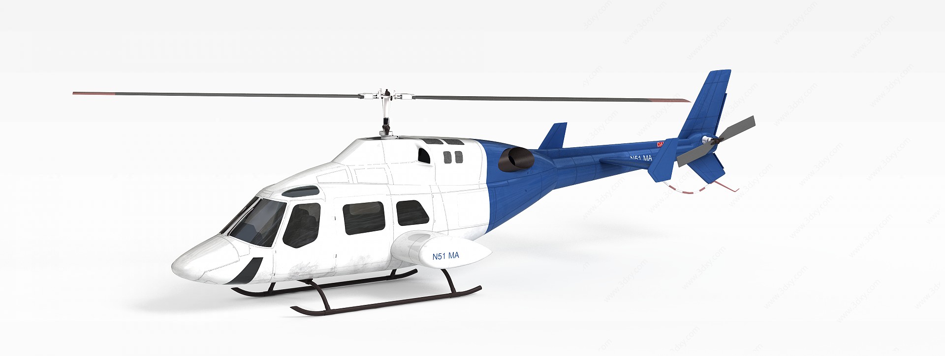 直升飞机3D模型