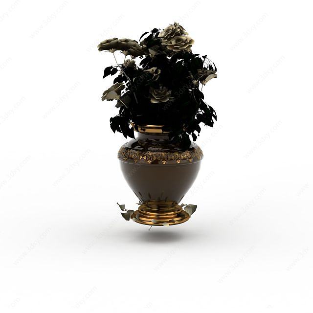 现代花瓶3D模型