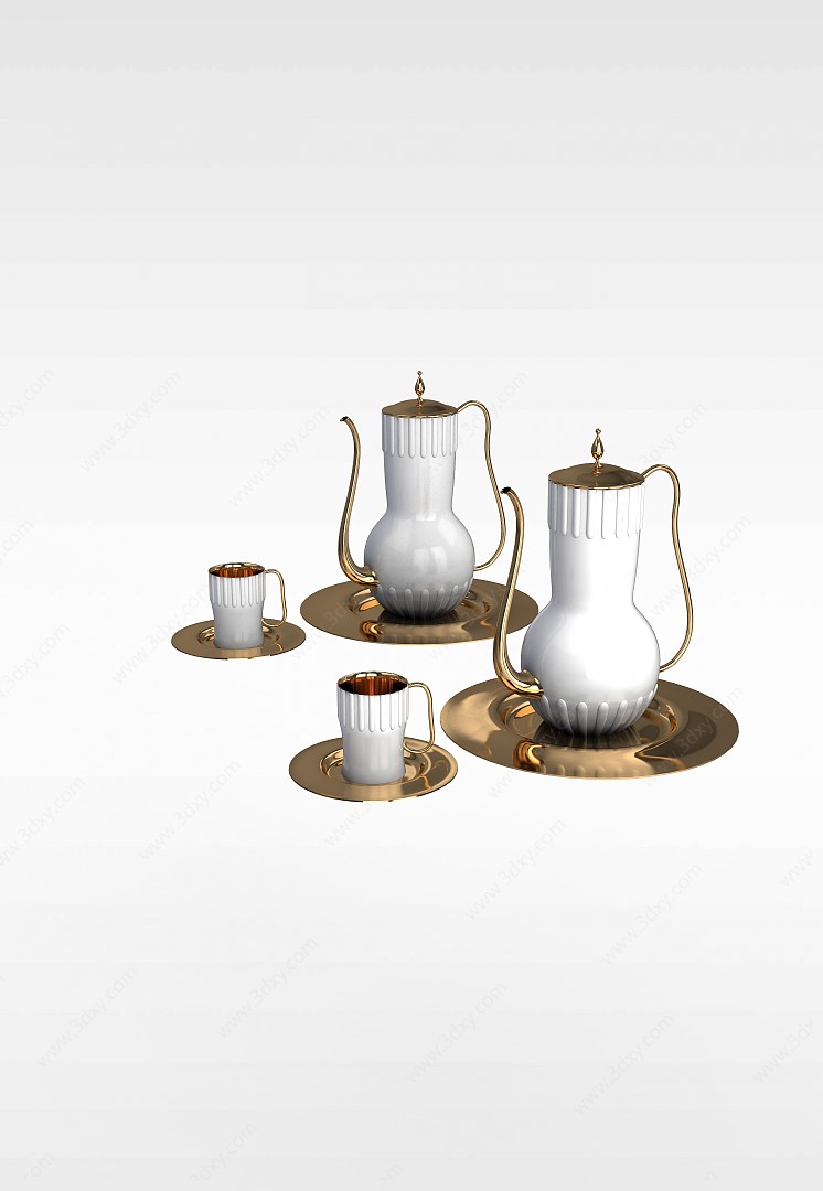 精美茶壶3D模型