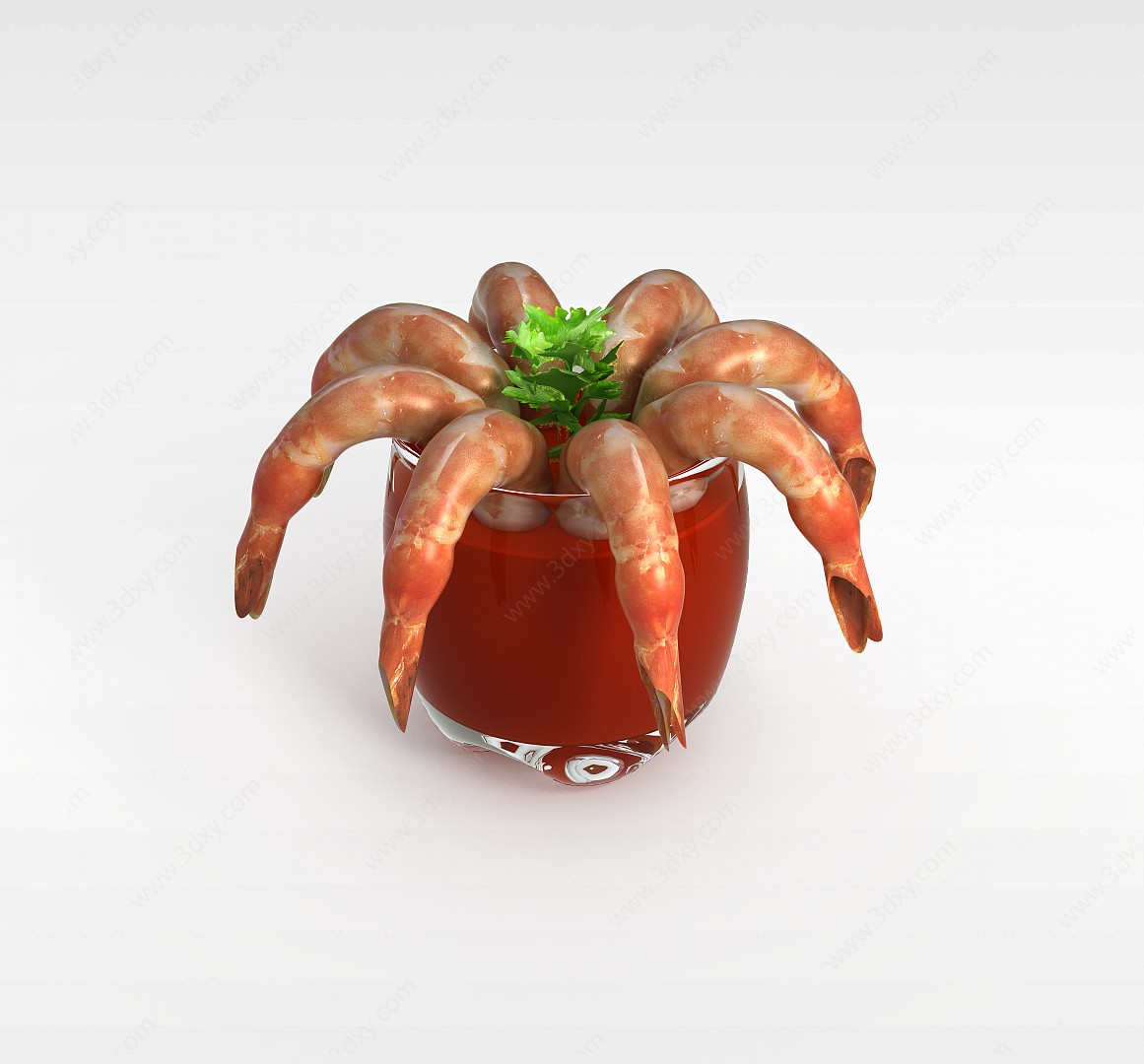 龙虾3D模型