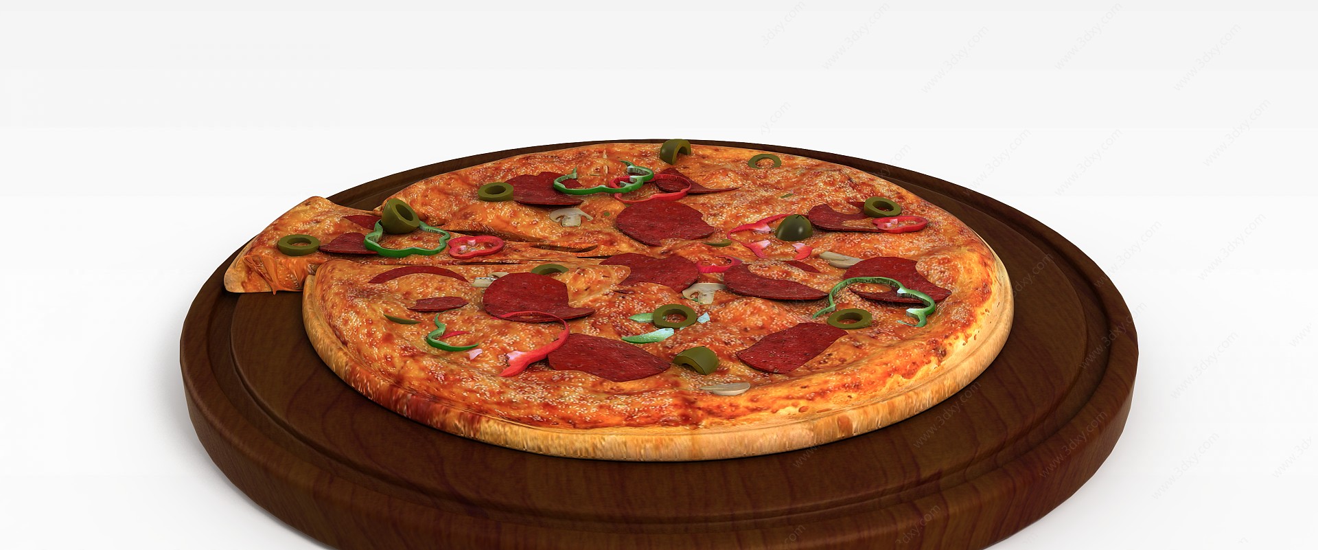 意大利披萨3D模型