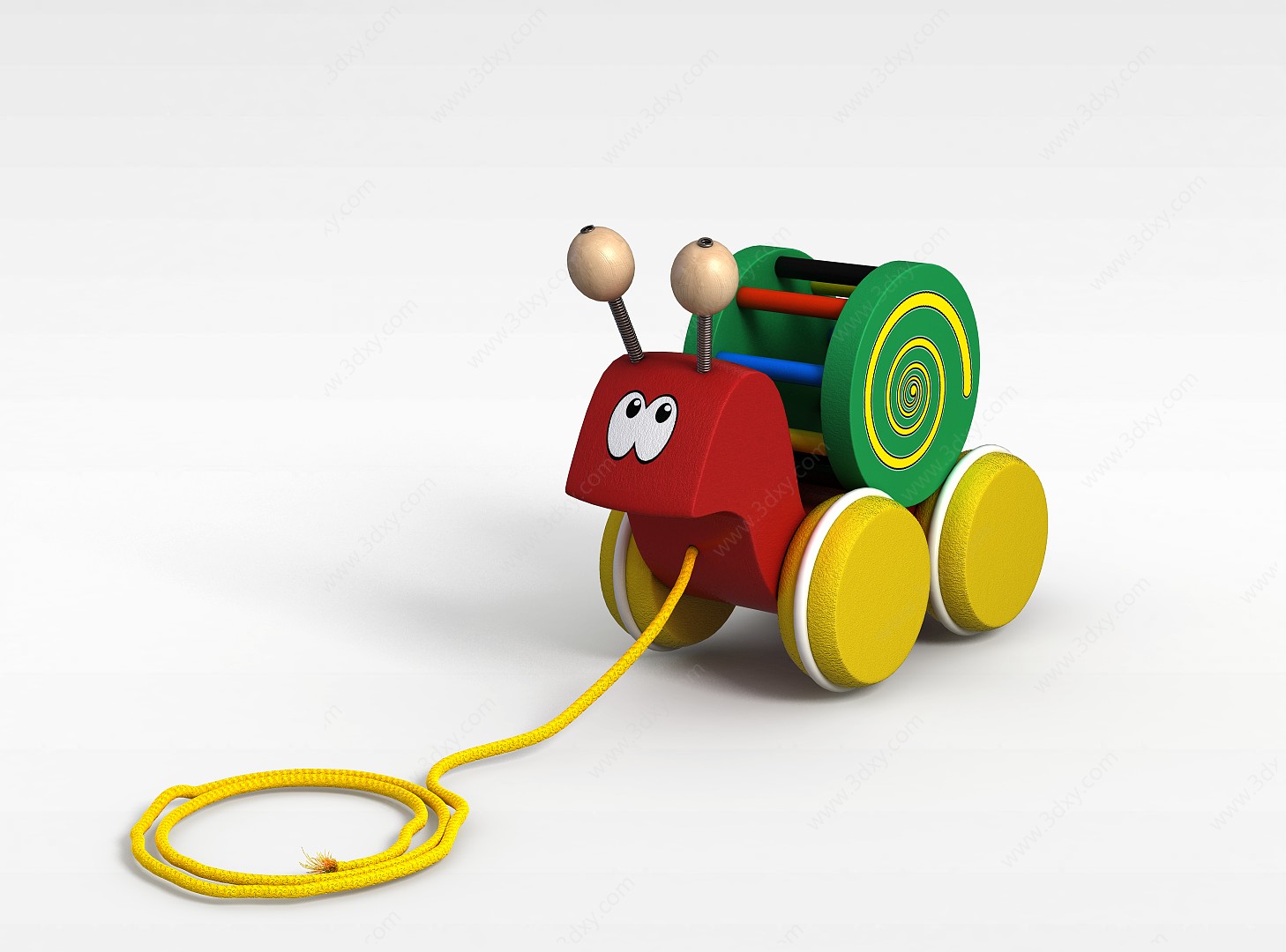 蜗牛玩具车3D模型