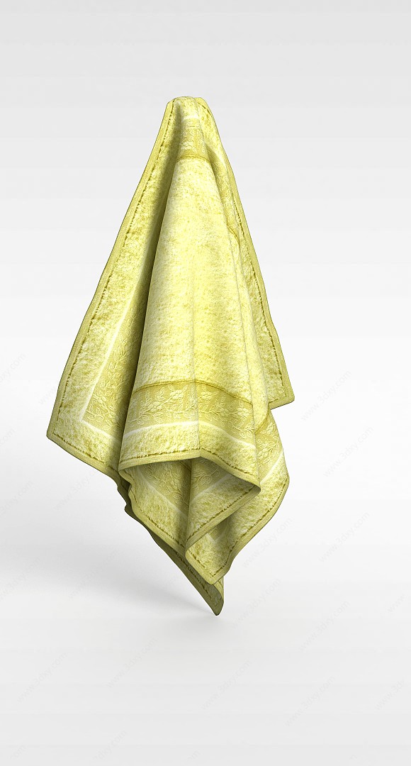 纯棉毛巾3D模型