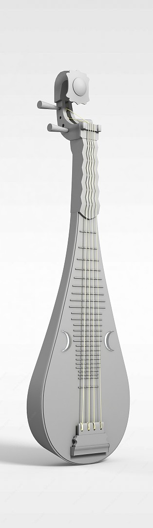 琵琶乐器3D模型
