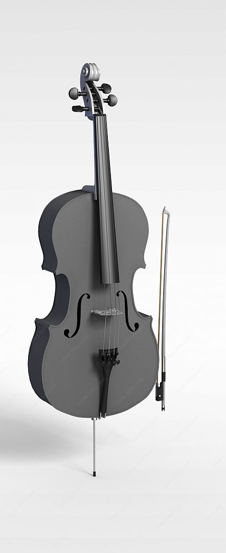 简约大提琴3D模型