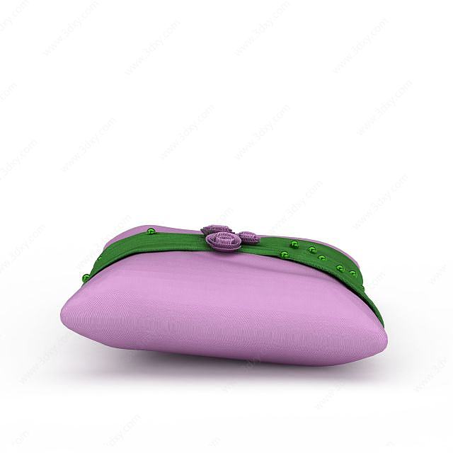 粉色抱枕3D模型