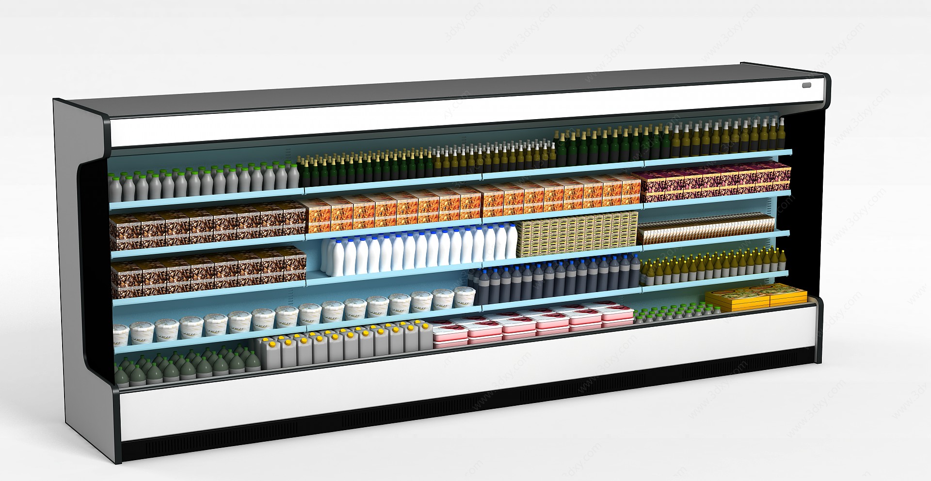 超市展示冰柜3D模型