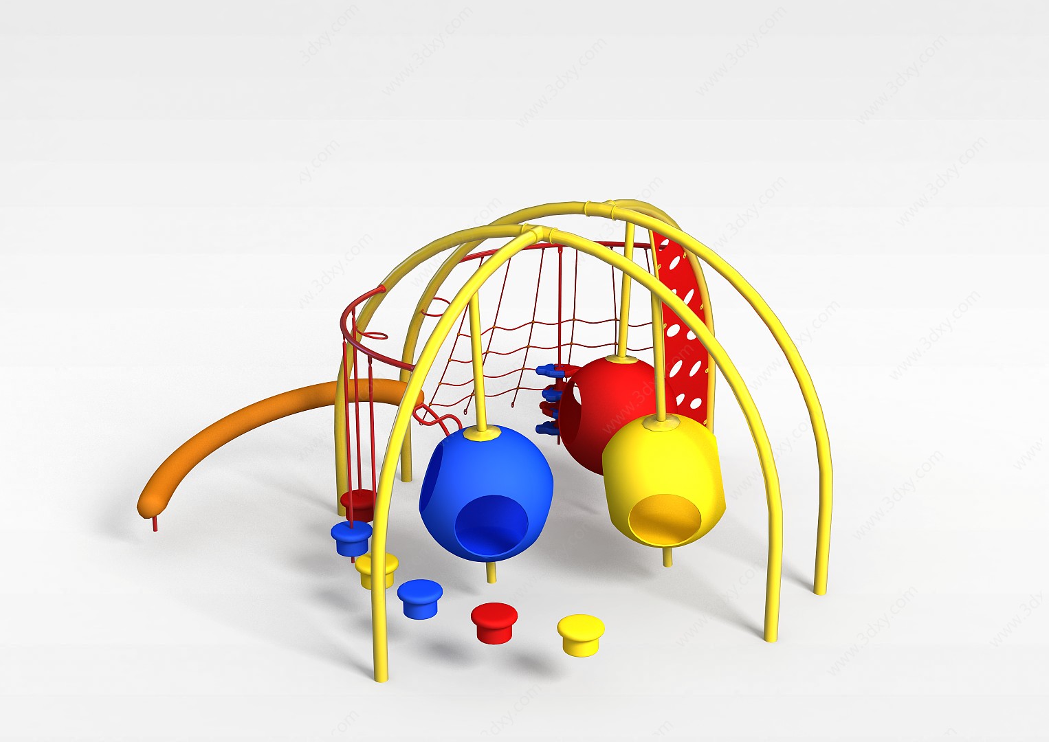儿童游戏设备3D模型