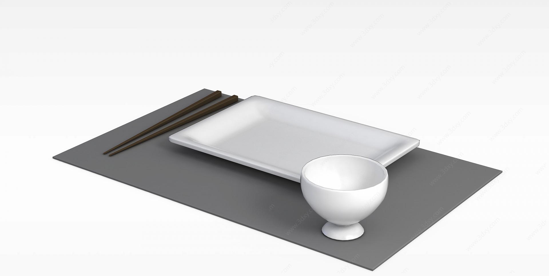 陶瓷餐盘3D模型