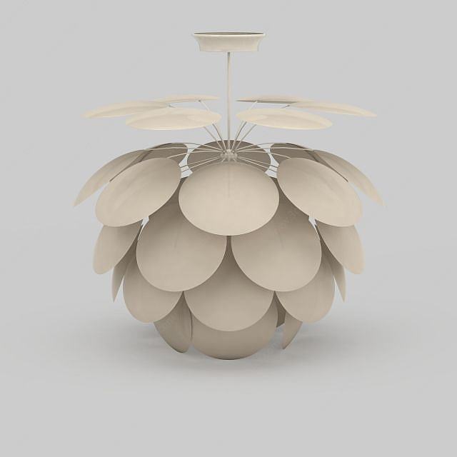 松果吊灯3D模型