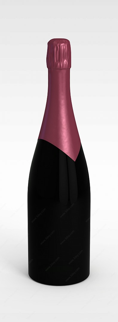 高档红酒瓶3D模型