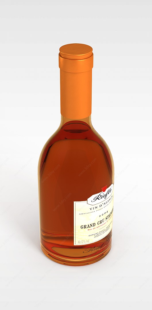 高档洋酒3D模型