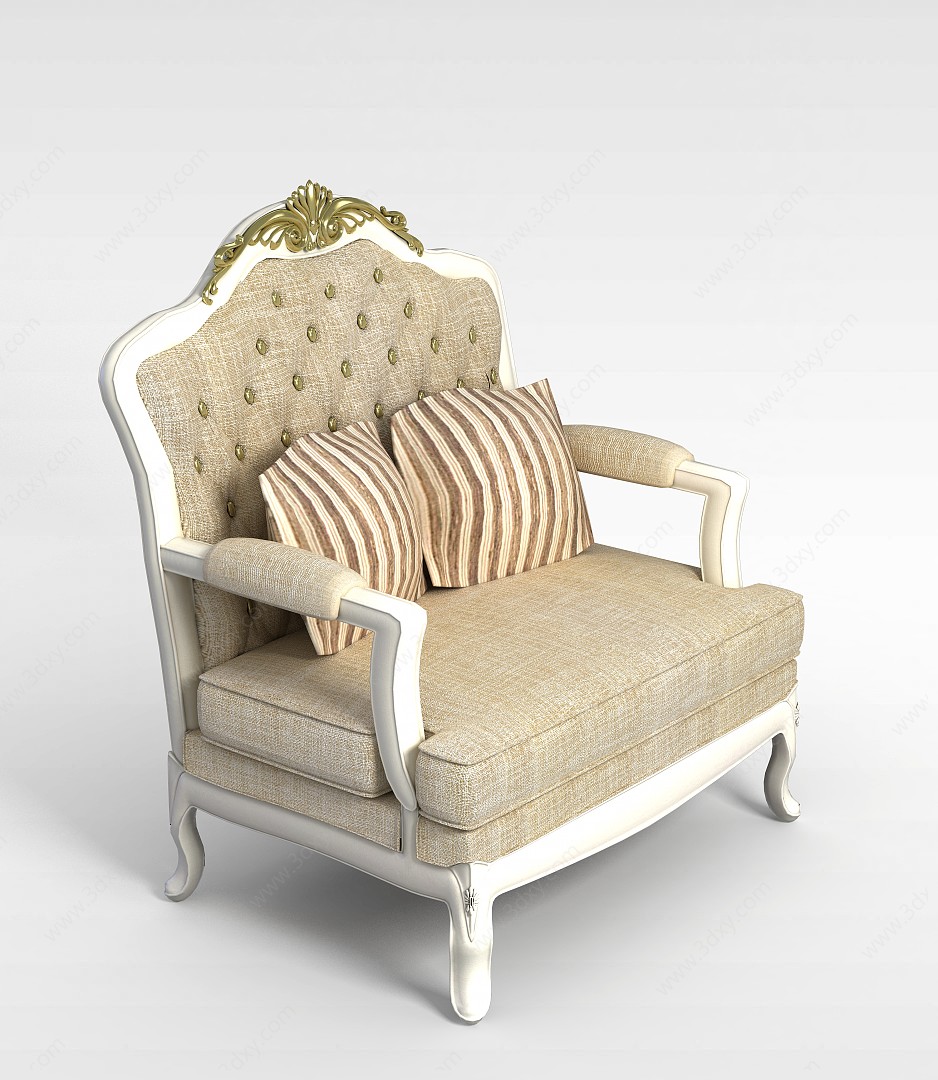 欧式沙发3D模型