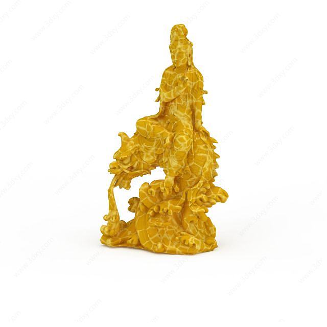 菩萨雕塑3D模型