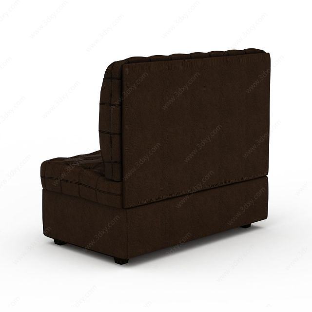高级单人沙发3D模型