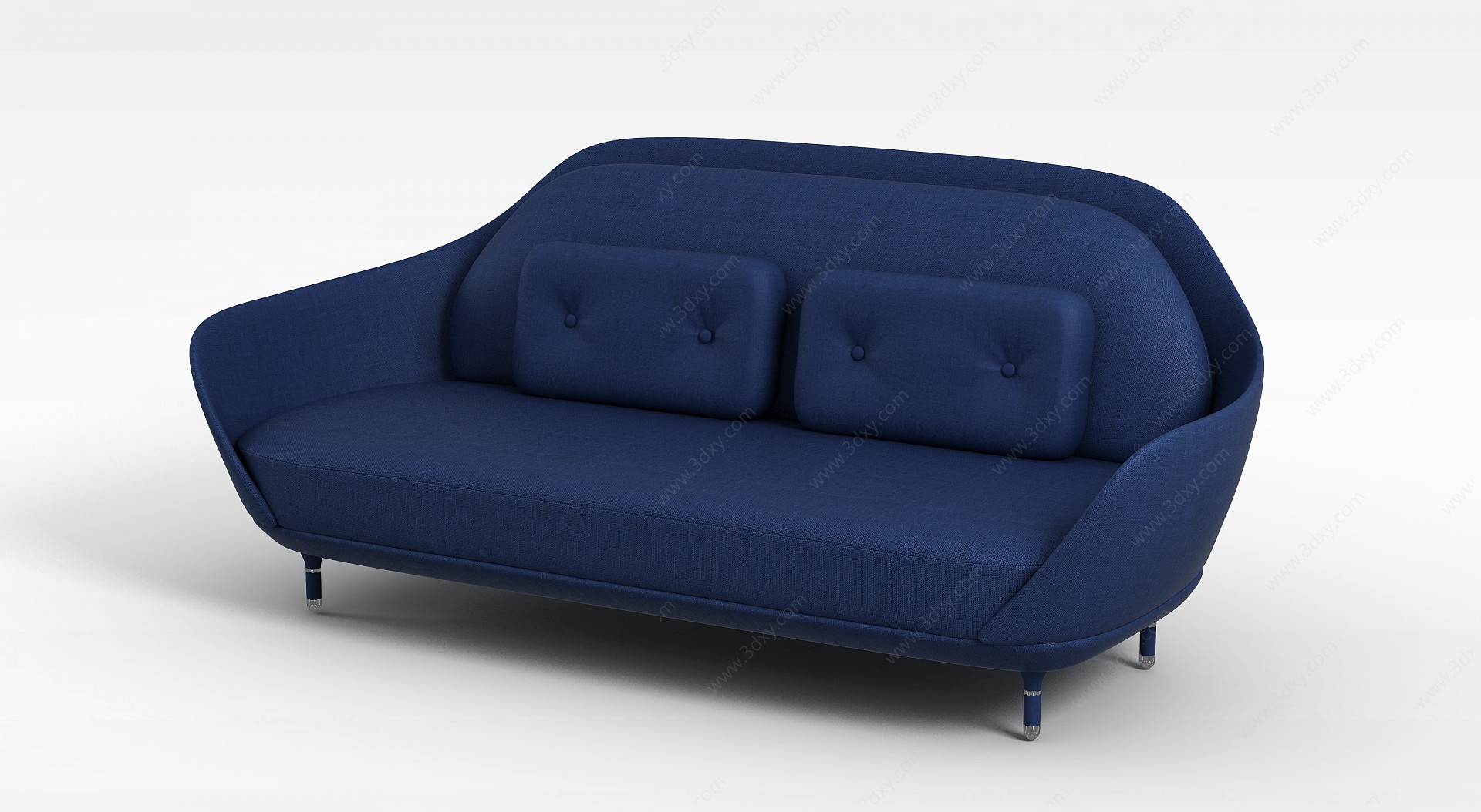 蓝色创意沙发3D模型