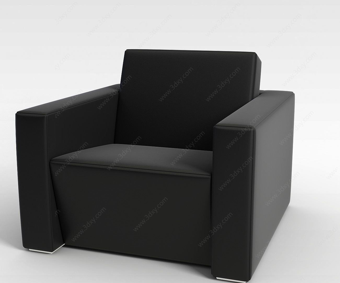 黑色创意沙发椅3D模型