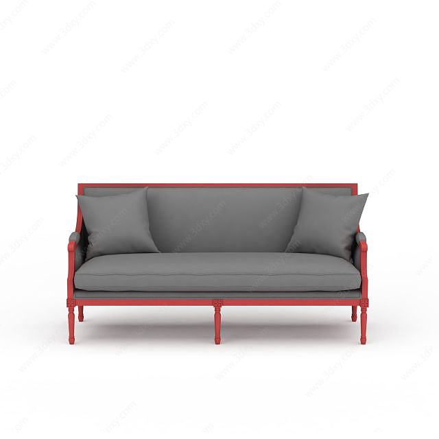 简欧沙发3D模型