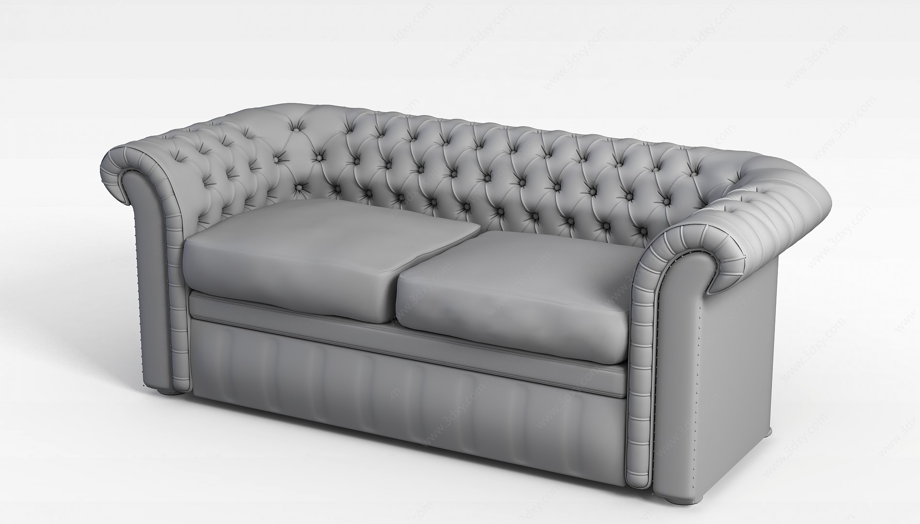 灰色沙发3D模型