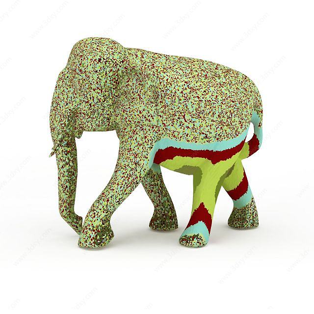 大象摆设品3D模型
