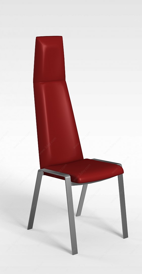 高背椅子3D模型