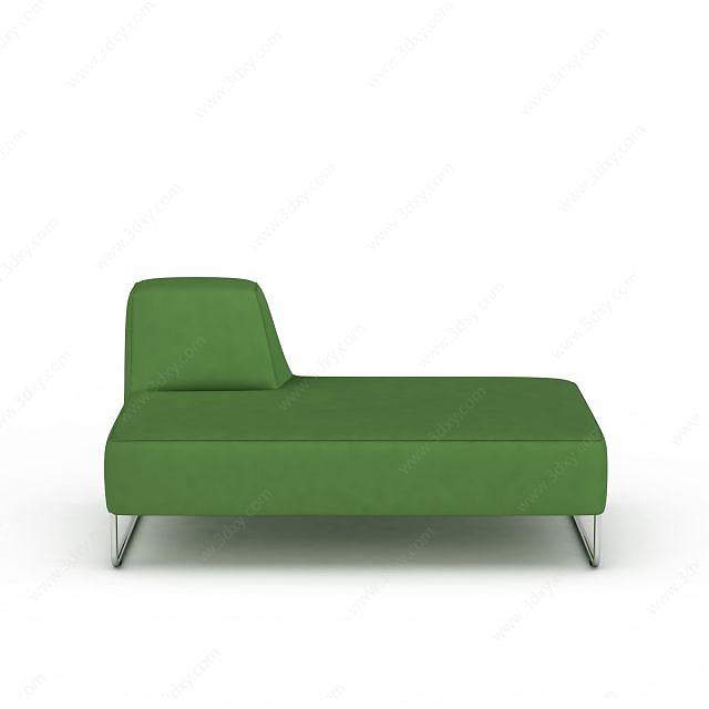 绿色异形沙发3D模型