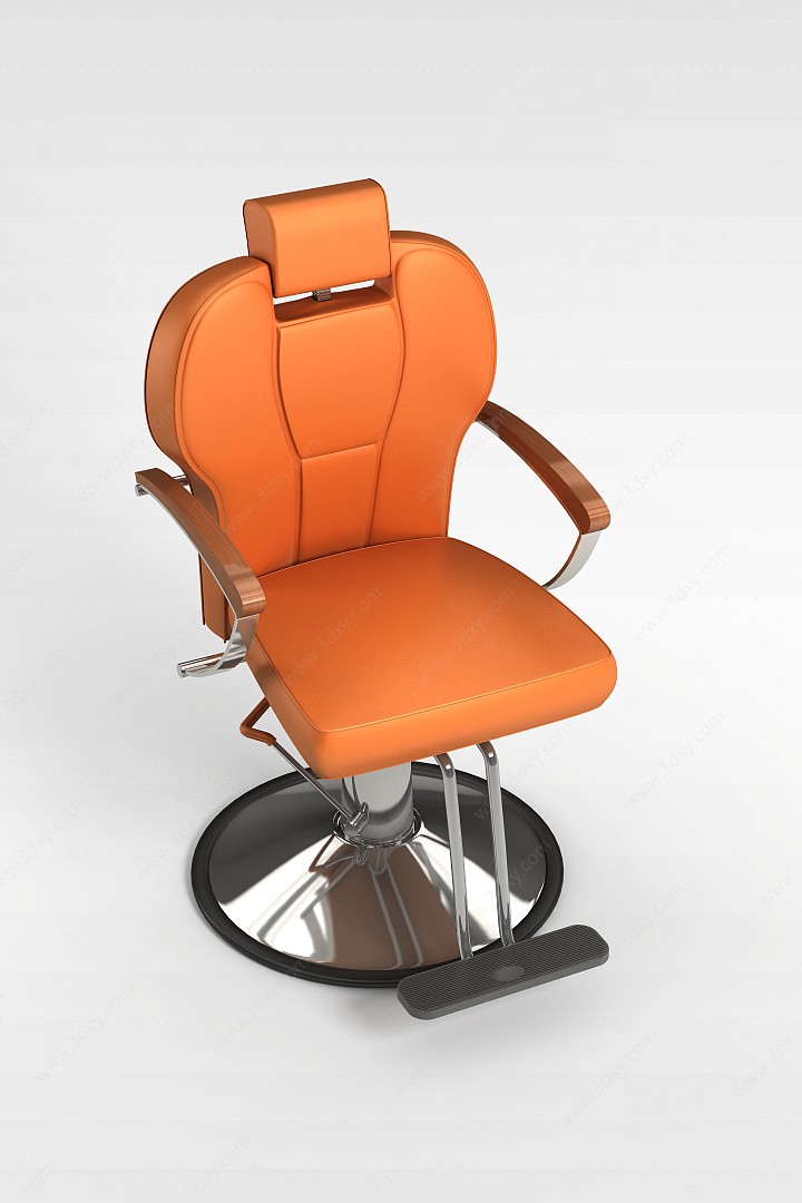 现代办公转椅3D模型